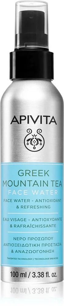 Apivita Greek Mountain Tea Face Water Fugtgivende antioxidantspray 100 ml