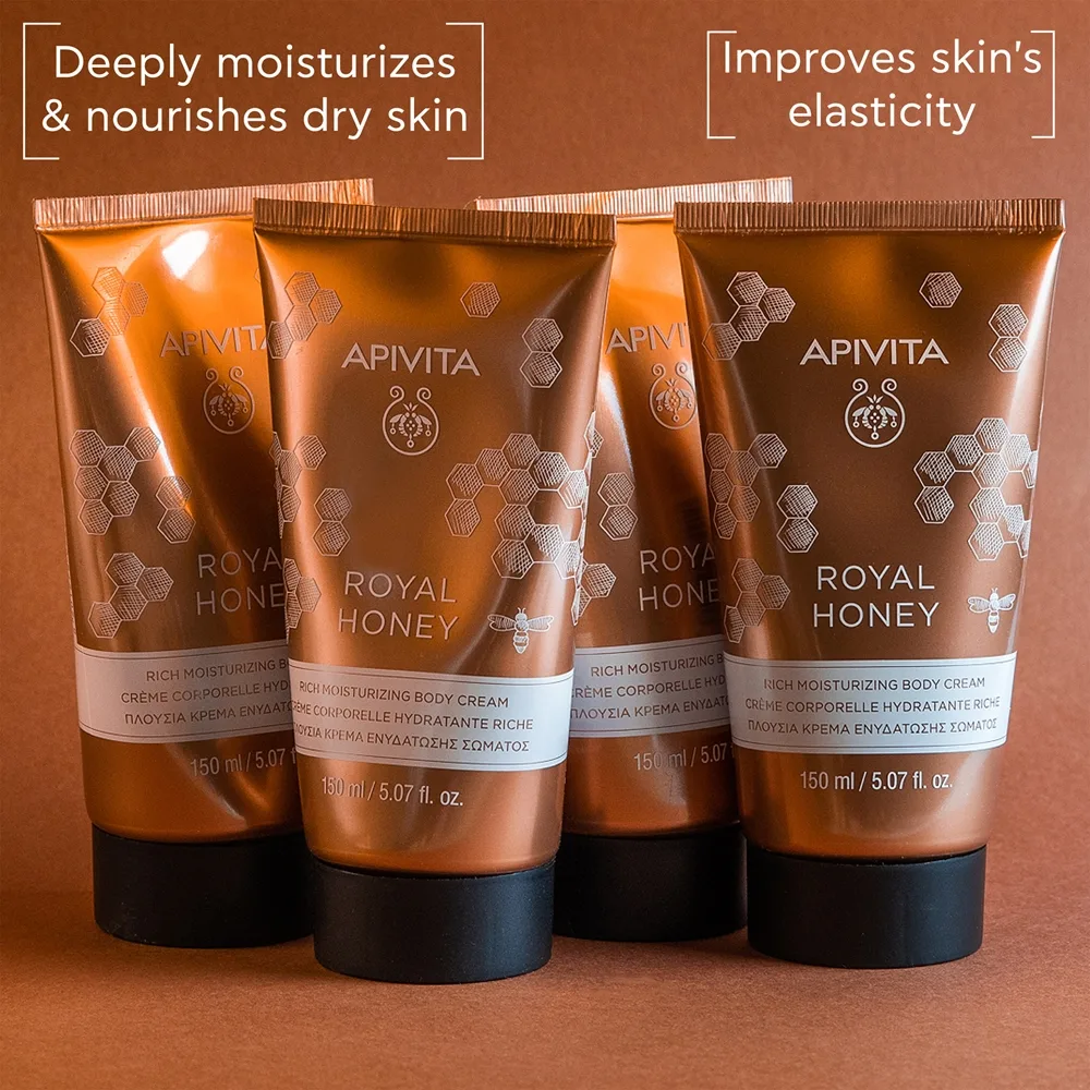 Apivita Royal Honey Rich Body Cream Fuktgivande kroppskräm 150 ml