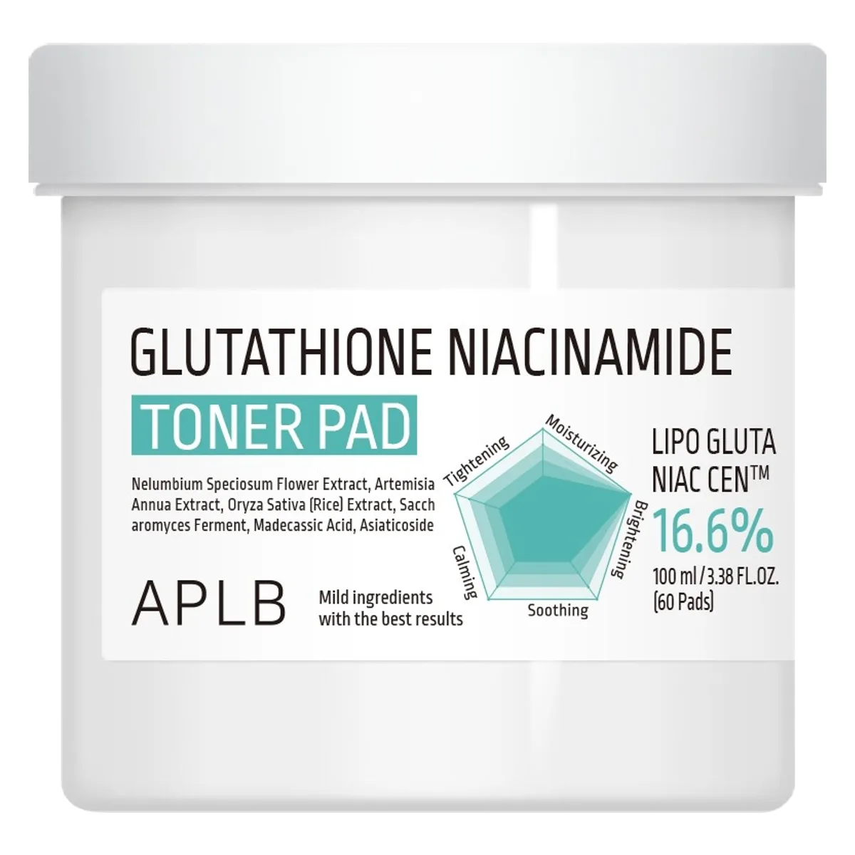 APLB Glutathione Niacinamide Toner Pad 60pcs