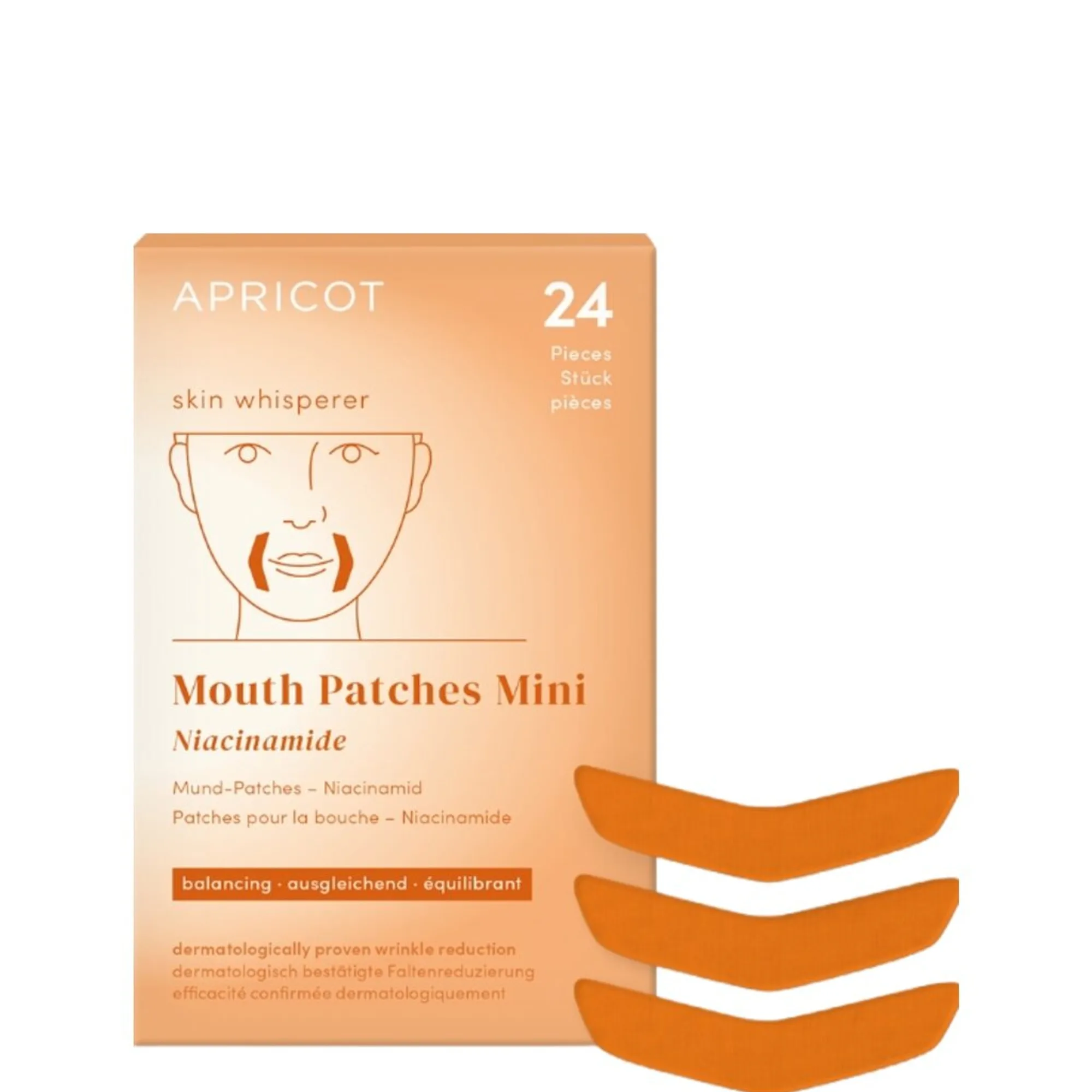 APRICOT Mouth patches with niacinamide Mini - skin whisperer Läppkuddar