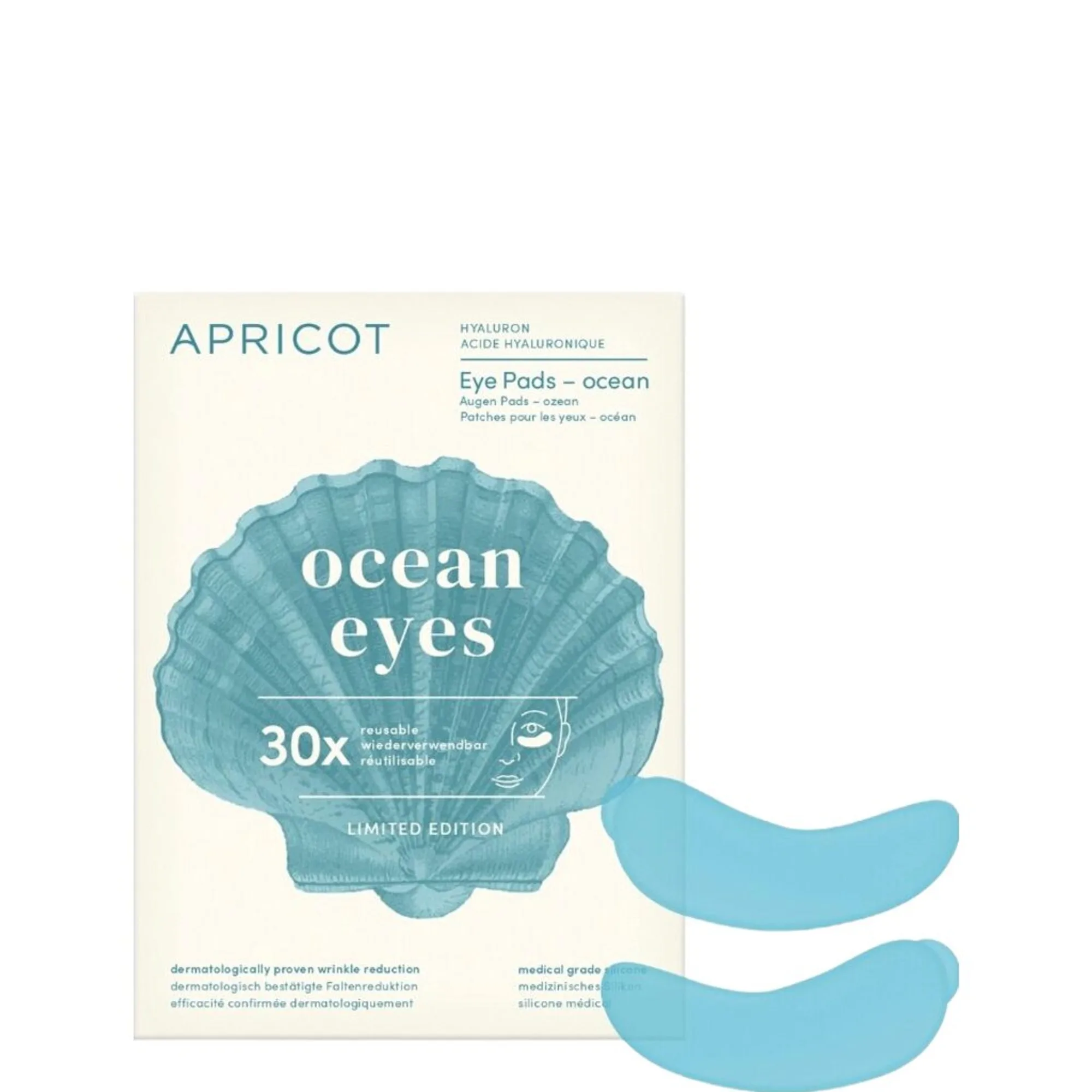 APRICOT Reusable eye pads Hyaluron “ocean eyes” - Limited Edition Eye patches