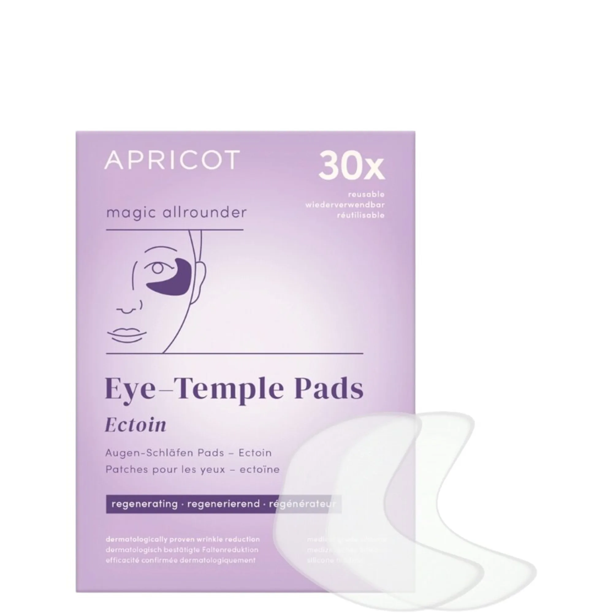 APRICOT Reusable Eye & Temple Pad with Ectoin Silikonkudde