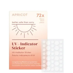 APRICOT UV Indicator Sticker better safe than sorry Vartalonaamio
