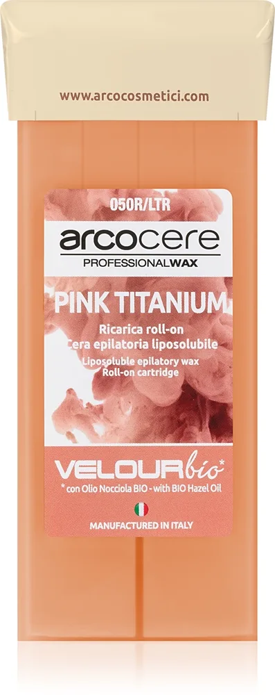 Arcocere Professional Wax Pink Titanium karvanpoistovaha roll-on täyttöpakkaus 100 ml