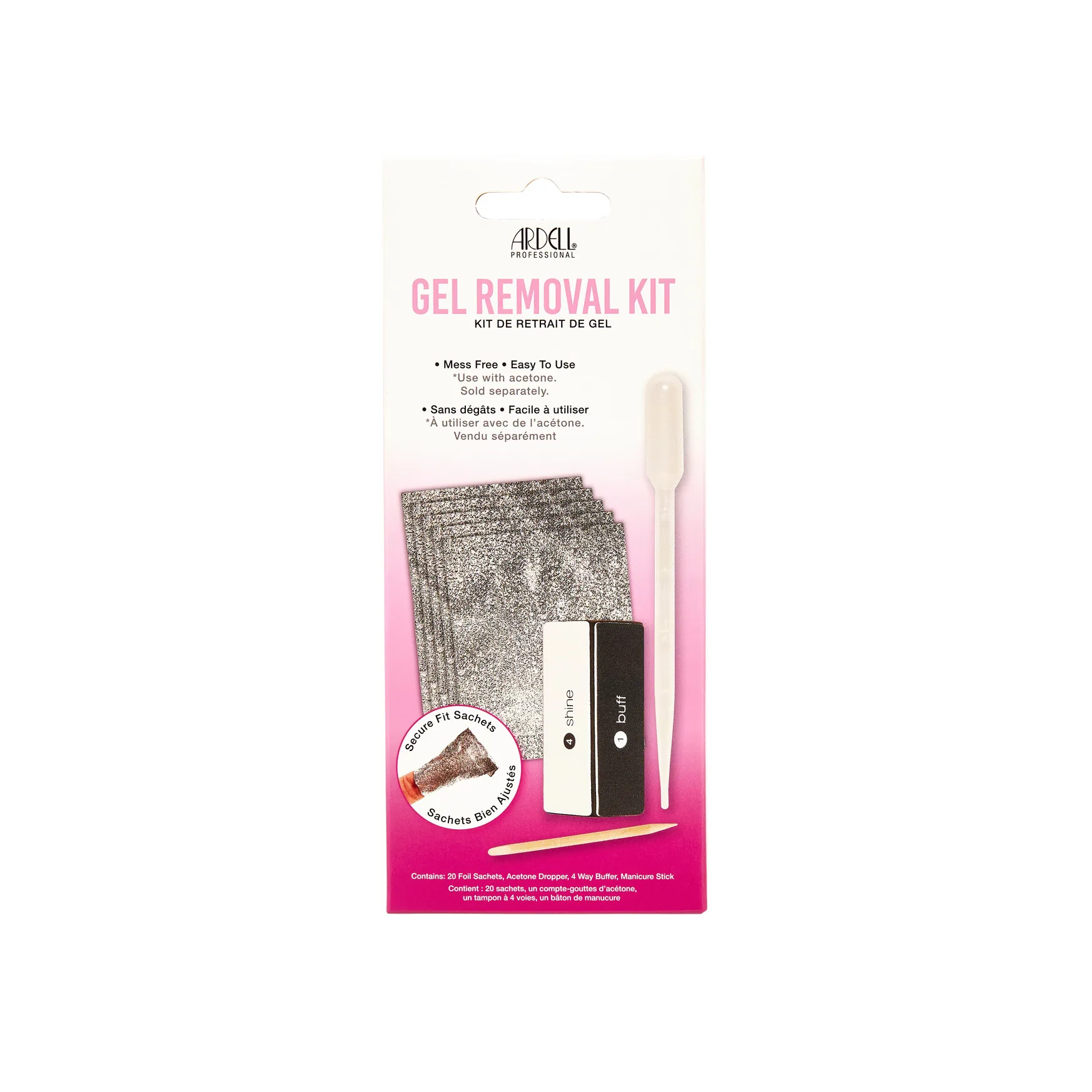 1 Step Gel Polish Removal Kit Ardell 1 Step Gel Polish Removal Kit