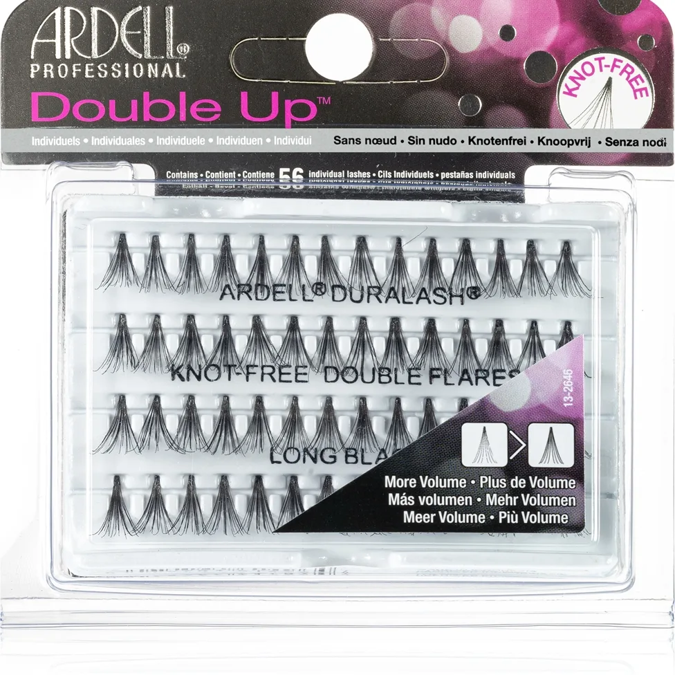 Ardell Double Up Klyngevipper uden knuder Størrelse Long Black