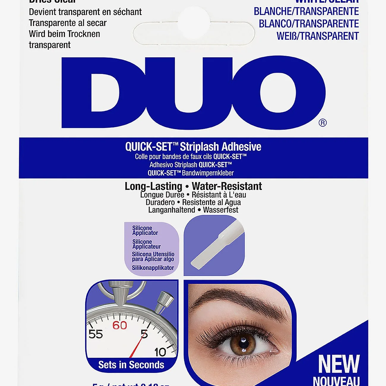 Andrea DUO Quick-set Brush-on Adhesive Clear 5 g