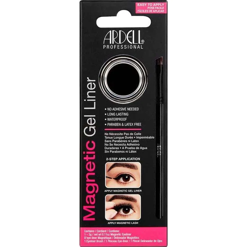 Ardell Magnetic Gel Liner magnetisk gel eyeliner med borste Skugga Black 3 g