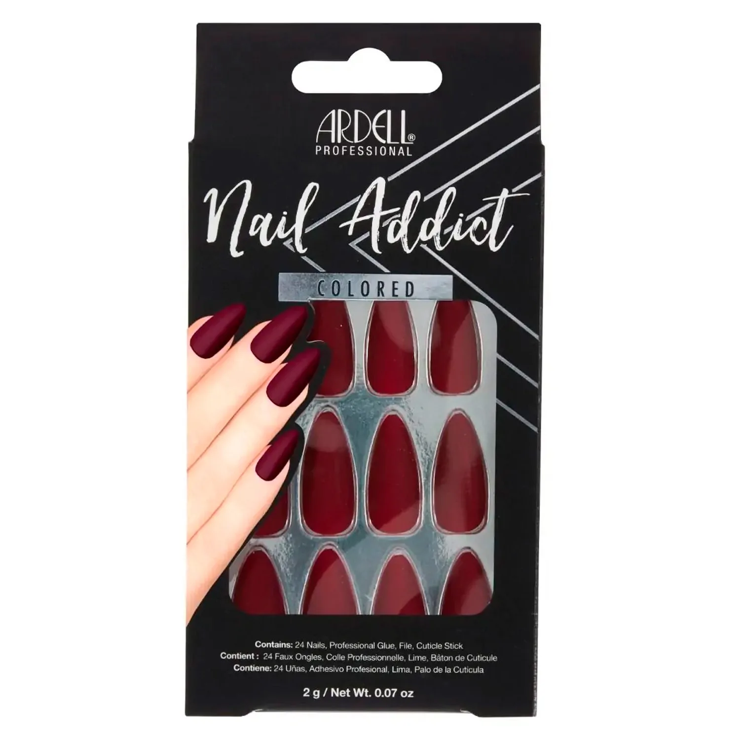 Ardell Nail Addict Bordeaux 28pcs