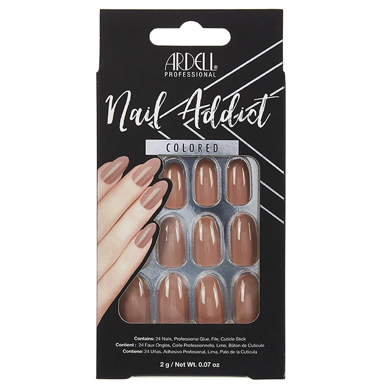 Ardell Nail Addict Latte - Nude - ONE SIZE