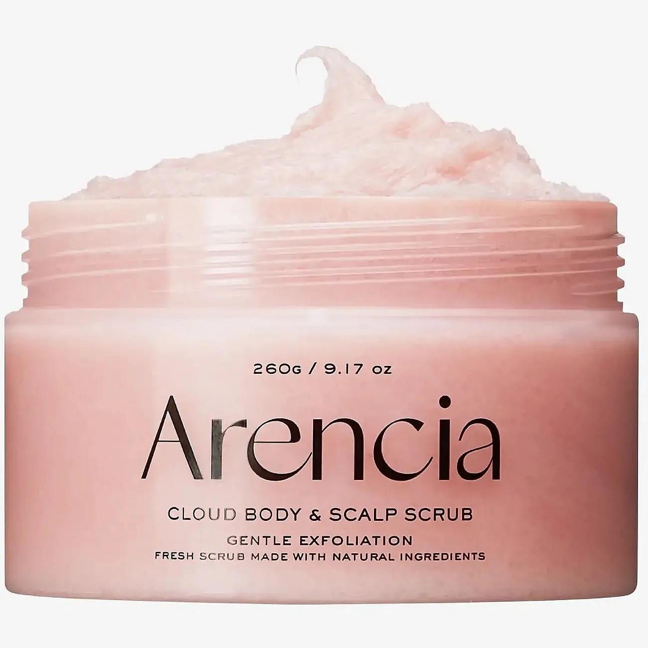 Arencia Fresh Cloud Lavender & Pear Mild kroppsskrubb för hår och kropp 260 g
