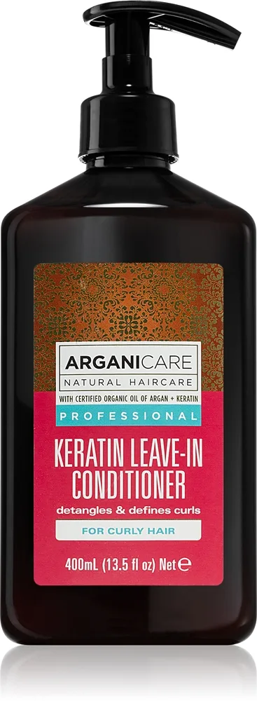 Arganicare Keratin Leave-In Conditioner Leave-in balsam til krøllet hår 400 ml