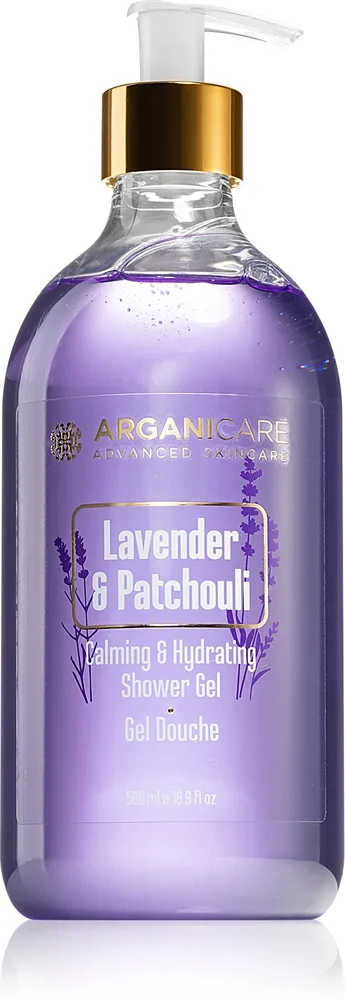 Arganicare Lavender & Patchouli Lindrende brusegel 500 ml
