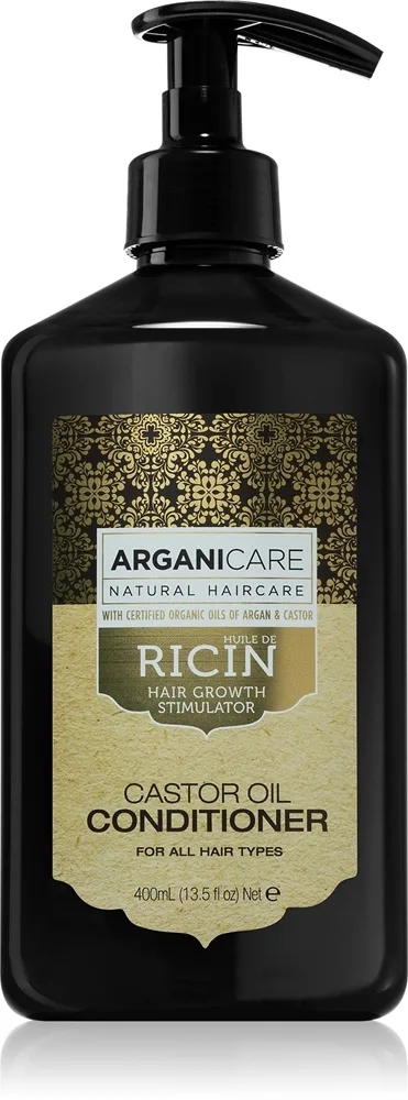 Arganicare Ricin Fugtgivende og nærende balsam Hårvækst til alle hårtyper 400 ml