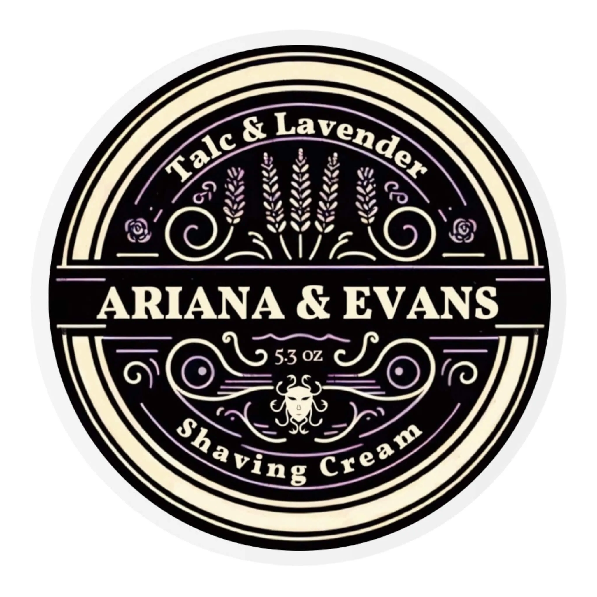 Ariana & Evans Barbersæbe, Talc & Lavender, 157 ml.