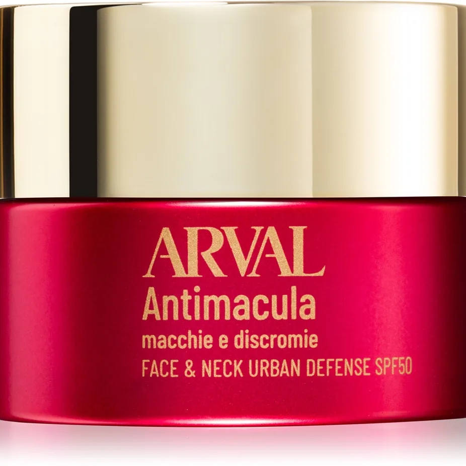 Arval Antimacula Face & Neck Urban Defense SPF50 Skyddande kräm För att behandla mörka fläckar 50 ml