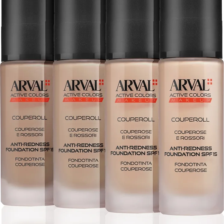 Arval Couperoll Anti-redness foundation SPF15 Foundation med høj dækkeevne SPF 15 03 Dark Beige 30 ml