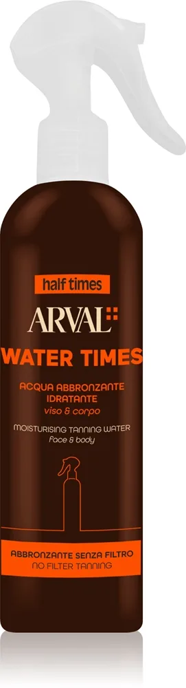 Arval Half Times Moisturising Tanning Water Uppfriskande spray För att förlänga solbrännan 300 ml