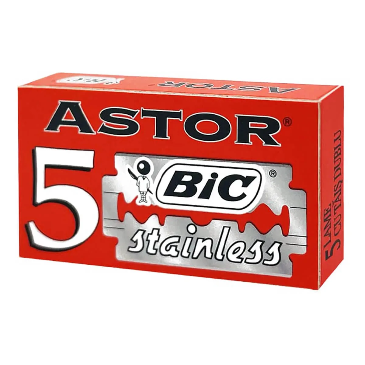 Astor Stainless DE-Barberblade, 2x5 stk. (10 stk.)