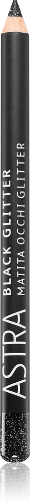 Astra Make-up Black Glitter kimalteleva eyeliner kynässä sävy Deep Black 1,1 g