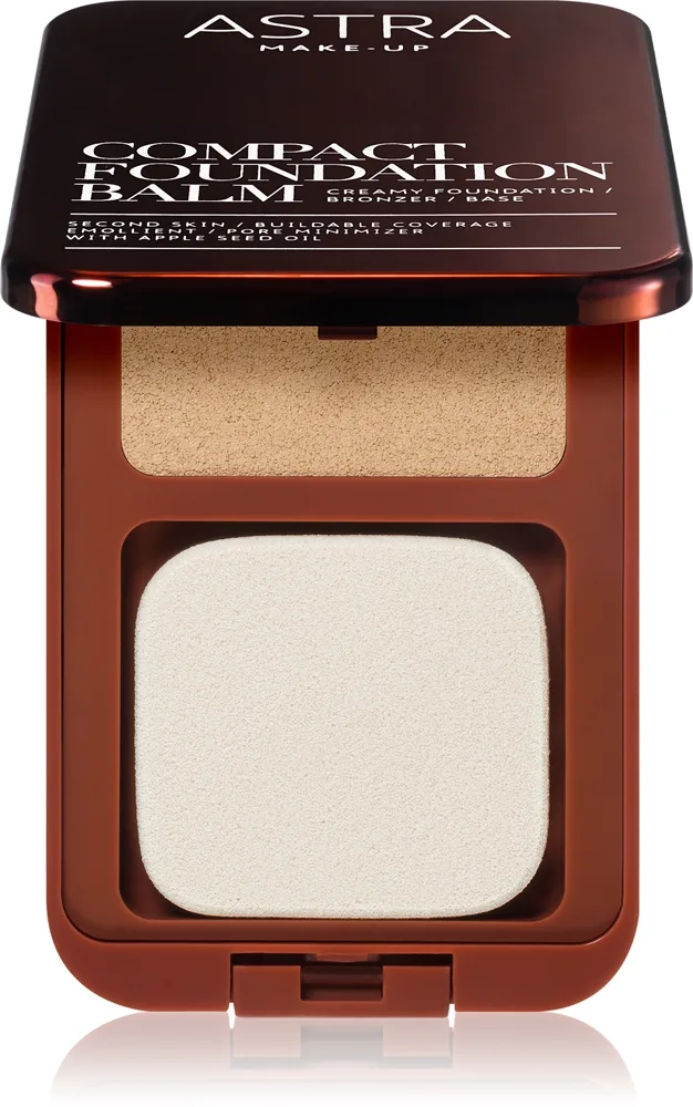 Astra Make-up Compact Foundation Balm kompakti voidemainen meikkivoide sävy 02 Light 7.5 g