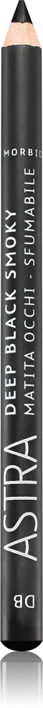 Astra Make-up Deep Black Smoky kajalkynä smokey eyes -meikkiin sävy Black 1,1 g