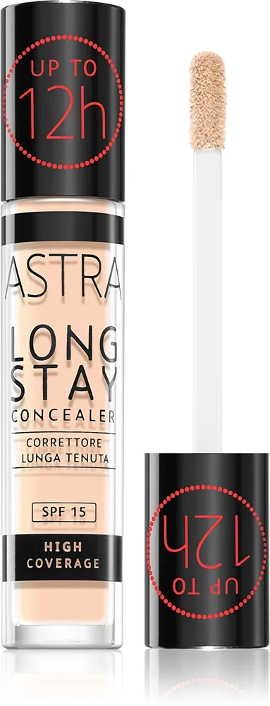 Astra Make-up Long Stay Concealer med høj dækkeevne SPF 15 Skygge 001C Ivory 4,5 ml