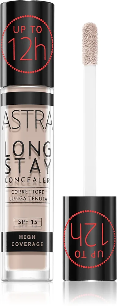 Astra Make-up Long Stay Concealer med høj dækkeevne SPF 15 Skygge 4,5W Peach 4,5 ml