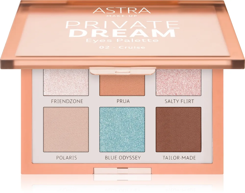 Astra Make-up Private Dream Palette luomiväripaletti sävy 02 - Cruise 1 kpl
