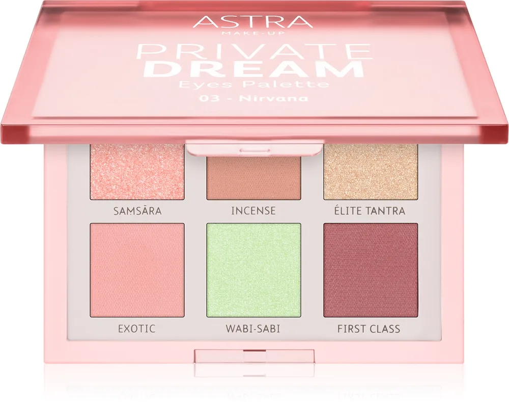 Astra Make-up Private Dream Palette luomiväripaletti sävy 03 - Nirvana 1 kpl