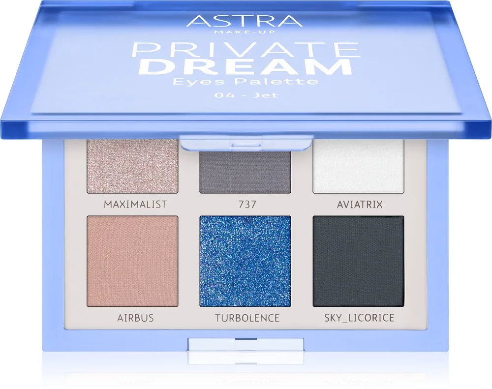 Astra Make-up Private Dream Palette luomiväripaletti sävy 04 - Jet 1 kpl
