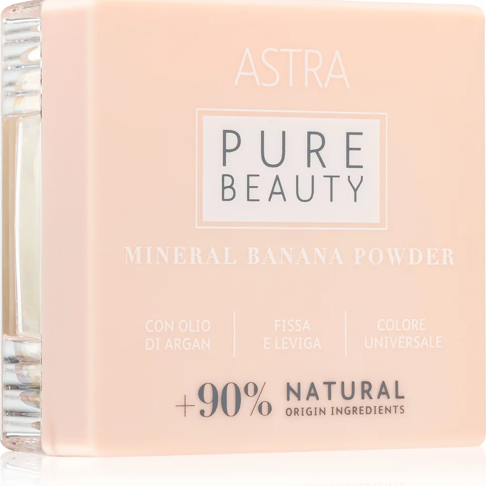 Astra Make-up Pure Beauty Mineral Banana Powder irtonainen mineraalipuuteri 10 g