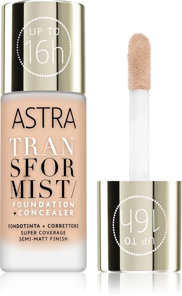 Astra Make-up Transformist Långvarig foundation Skugga 002C Shell 18 ml