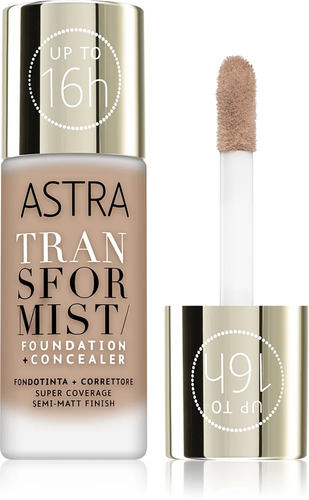 Astra Make-up Transformist pitkäkestoinen meikkivoide sävy 01C Swan 18 ml