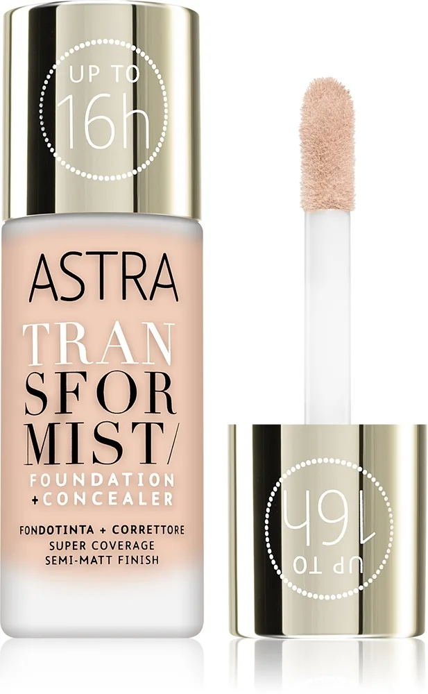 Astra Make-up Transformist pitkäkestoinen meikkivoide sävy 04W Ginger 18 ml