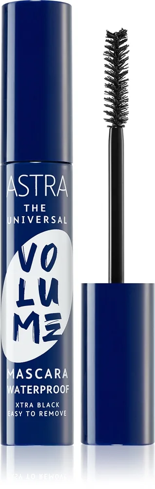 Astra Make-up Universal Volume vedenkestävä volyymia lisäävä ripsiväri sävy Extra Black 13 ml