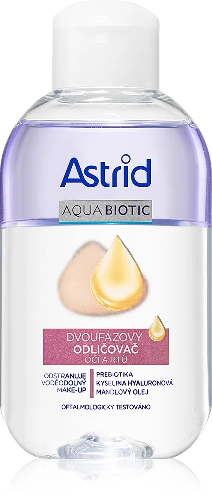 Astrid Aqua Biotic Tvåfasig ögon- och läppsminksborttagare 125 ml