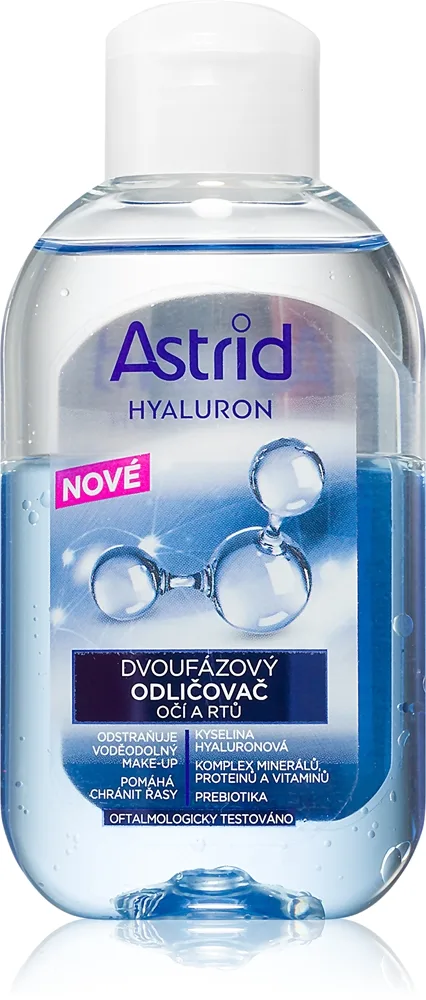 Astrid Hyaluron kaksivaiheinen meikinpoistoaine silmiin ja huuliin 125 ml