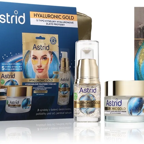 Astrid Hyaluronic Gold Gavesæt Til perfekt hud