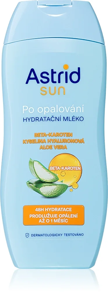 Astrid Sun after sun -maito sisältää beetakaroteenia 200 ml