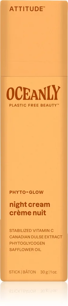 Attitude Oceanly Night Cream Uppljusande nattkräm med vitamin C 30 g
