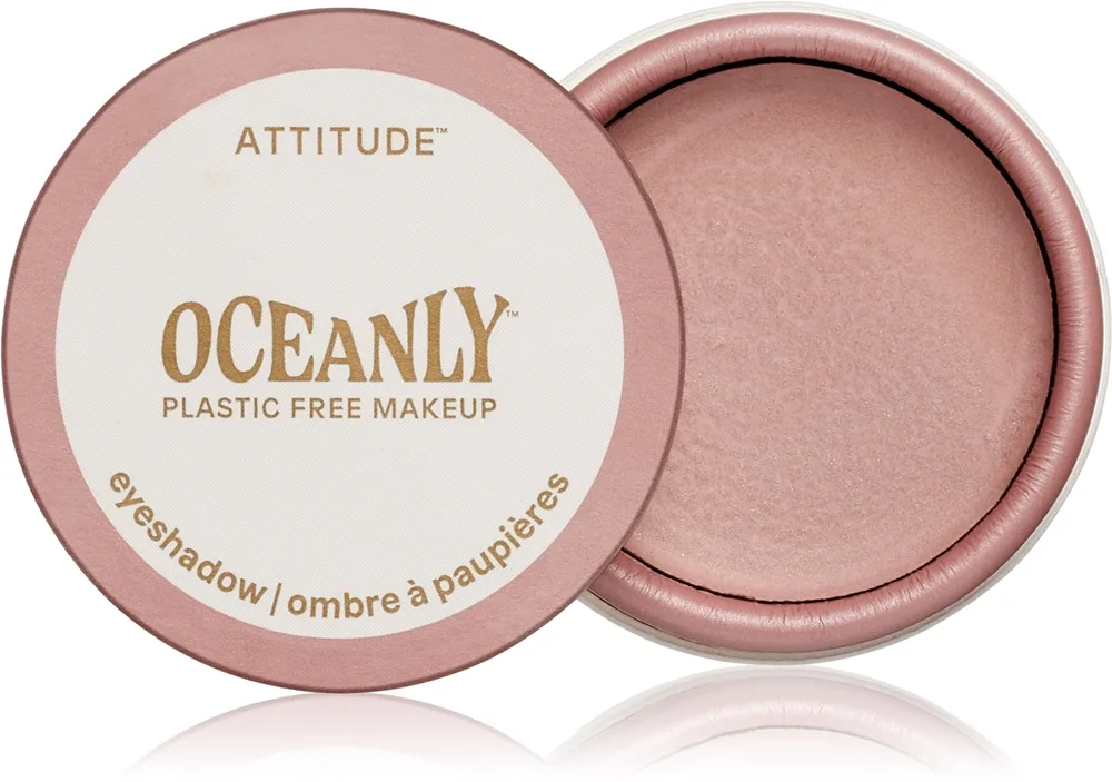 Attitude Oceanly Plastic Free Makeup voidemainen luomiväri sisältää kimalteita sävy Cinnamon Stick 5 ml