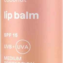 Attitude Sunly Lip Balm suojaava huulibalsami SPF 15 Coconut 8.5 g