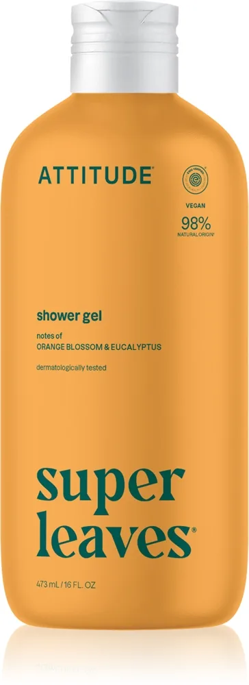 Attitude Super Leaves Coconut & Wild Berries Duschtvål Orange Blossom & Eucalyptus 473 ml