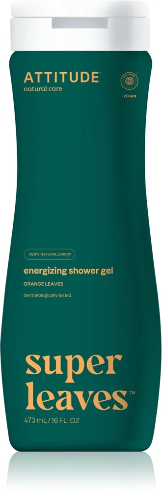 Attitude Super Leaves Orange Leaves Naturlig brusegel med afgiftende effekt 473 ml
