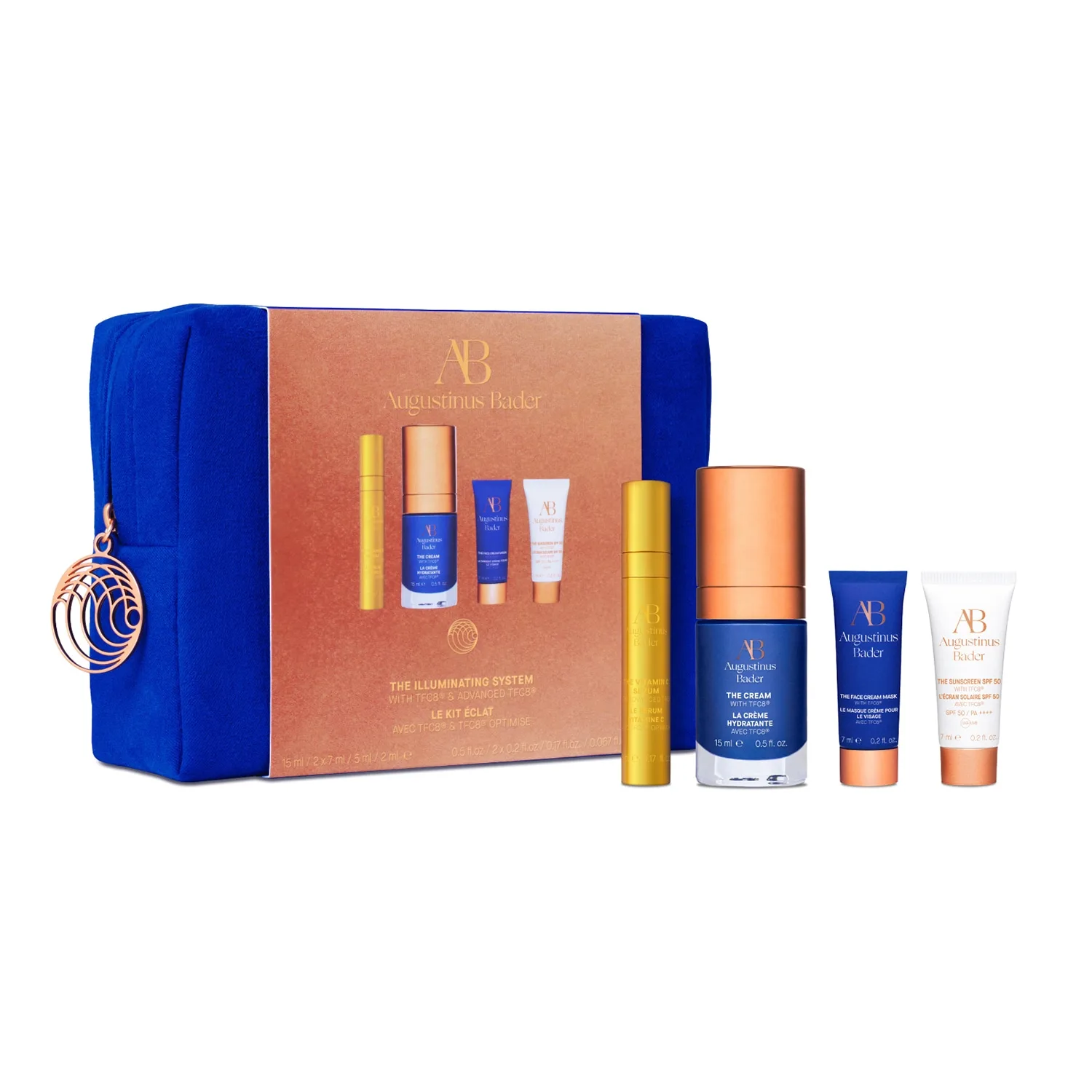 Augustinus Bader - The Illuminating System - Fugtgivende Hudplejesæt Beriget Med Optimeret Tfc8® - 15ml + 5ml + 7ml +7 Ml - For Women