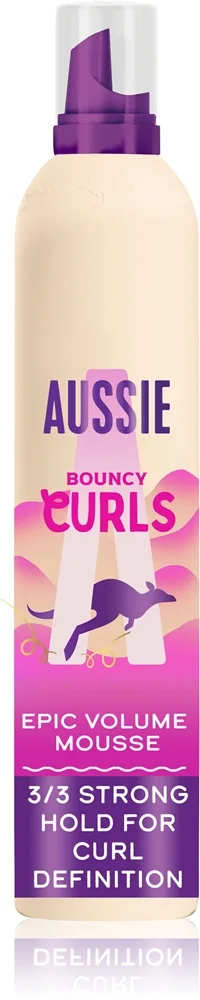 Aussie Bouncy Curls Epic Volume Schaumfestiger Lockenpflege für lockiges Haar 200 ml