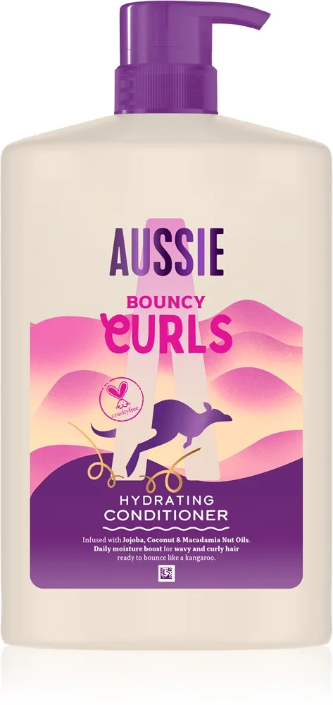 Aussie Bouncy Curls kosteuttava hoitoaine kiharille hiuksille 1000 ml