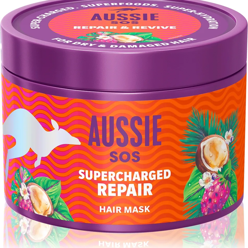 Aussie SOS Supercharged Repair Hårmask 500 ml