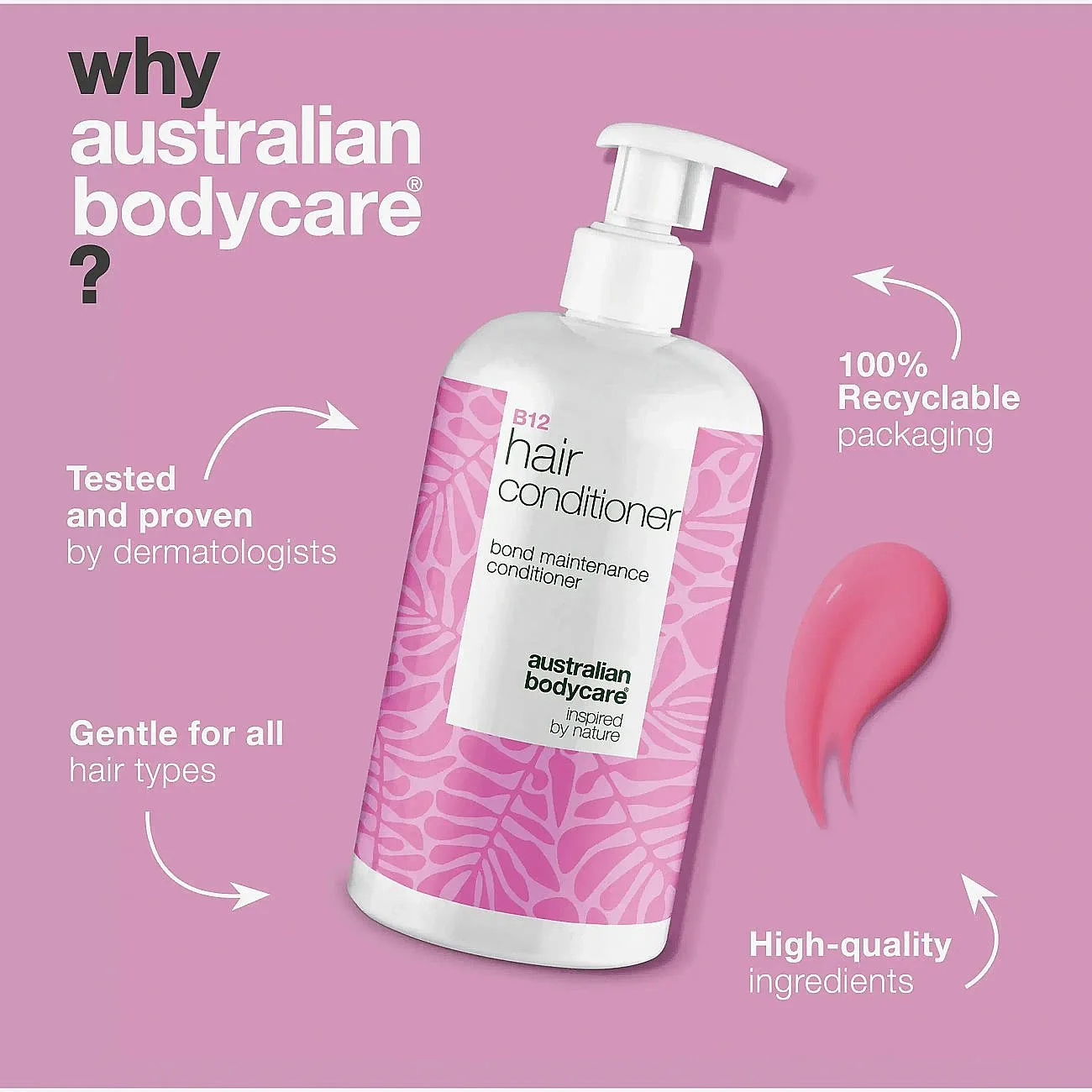 Australian Bodycare B12 Hair Conditioner - 500 Ml - Nude - 500 ML